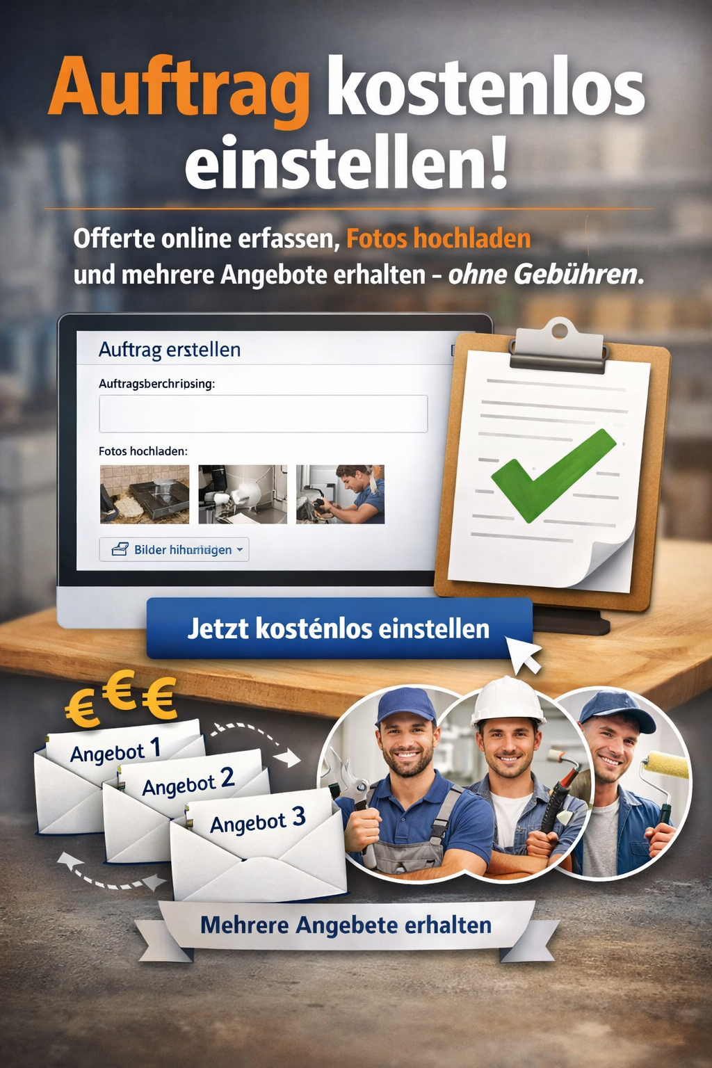 Auftraggeber und Handwerker über WorkerNow verbinden
